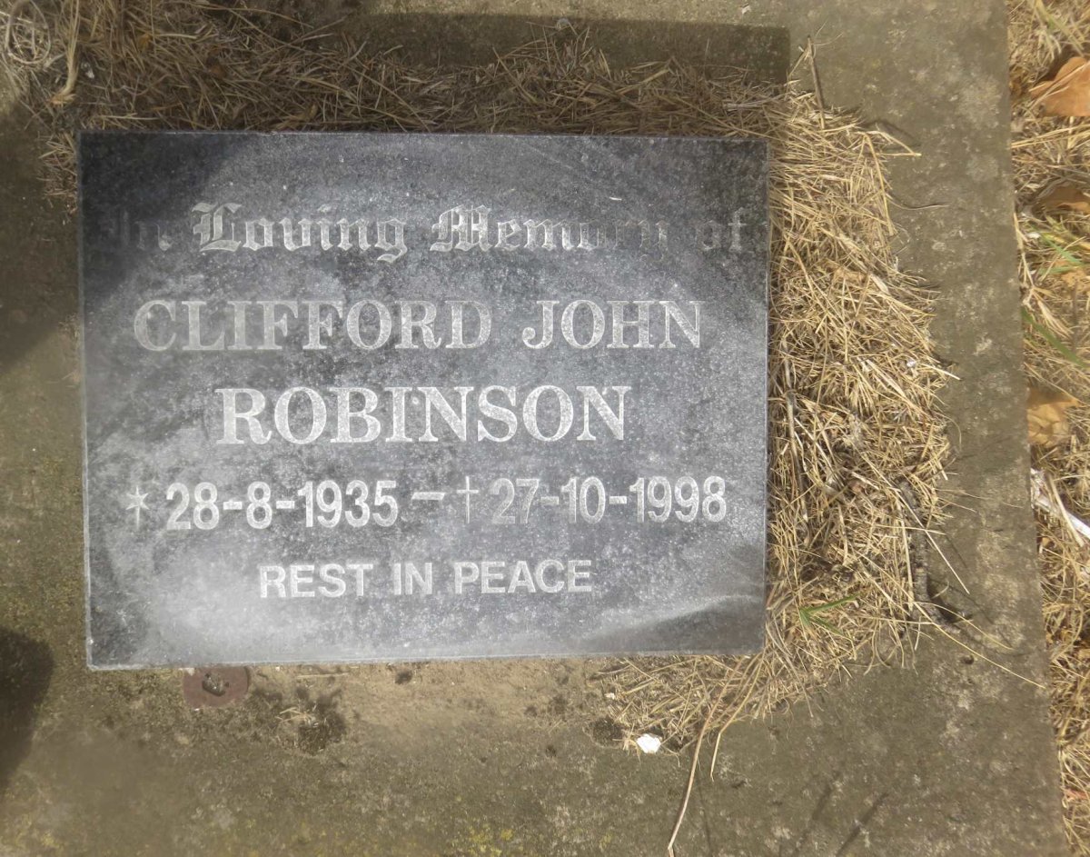 ROBINSON Clifford John 1935-1998