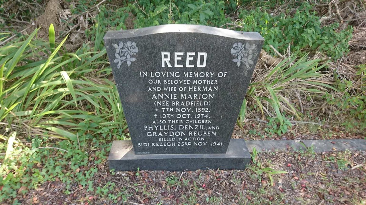REED Annie Marion nee BRADFIELD 1892-1974 :: REED Graydon Reuben -1941