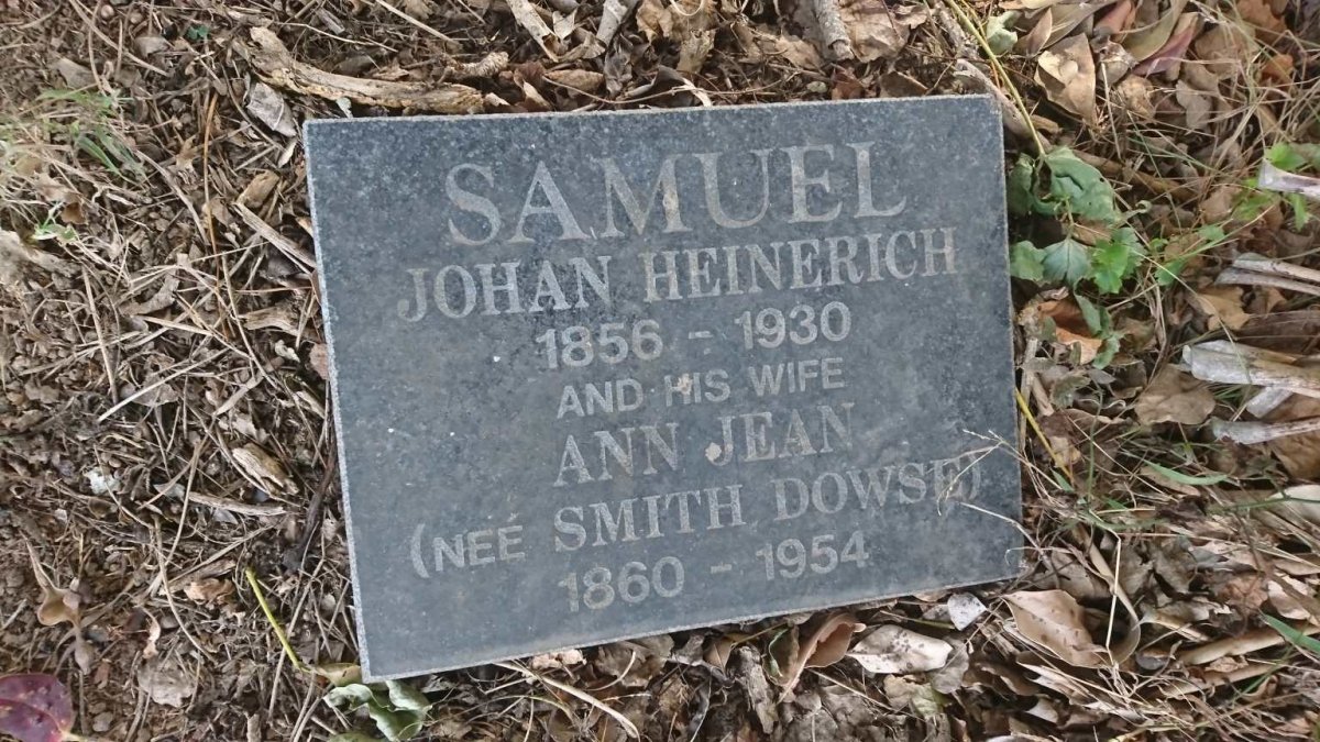 SAMUEL Johan Heinerich 1856-1930 &amp; Ann Jean SMITH-DOWSE 1860-1954