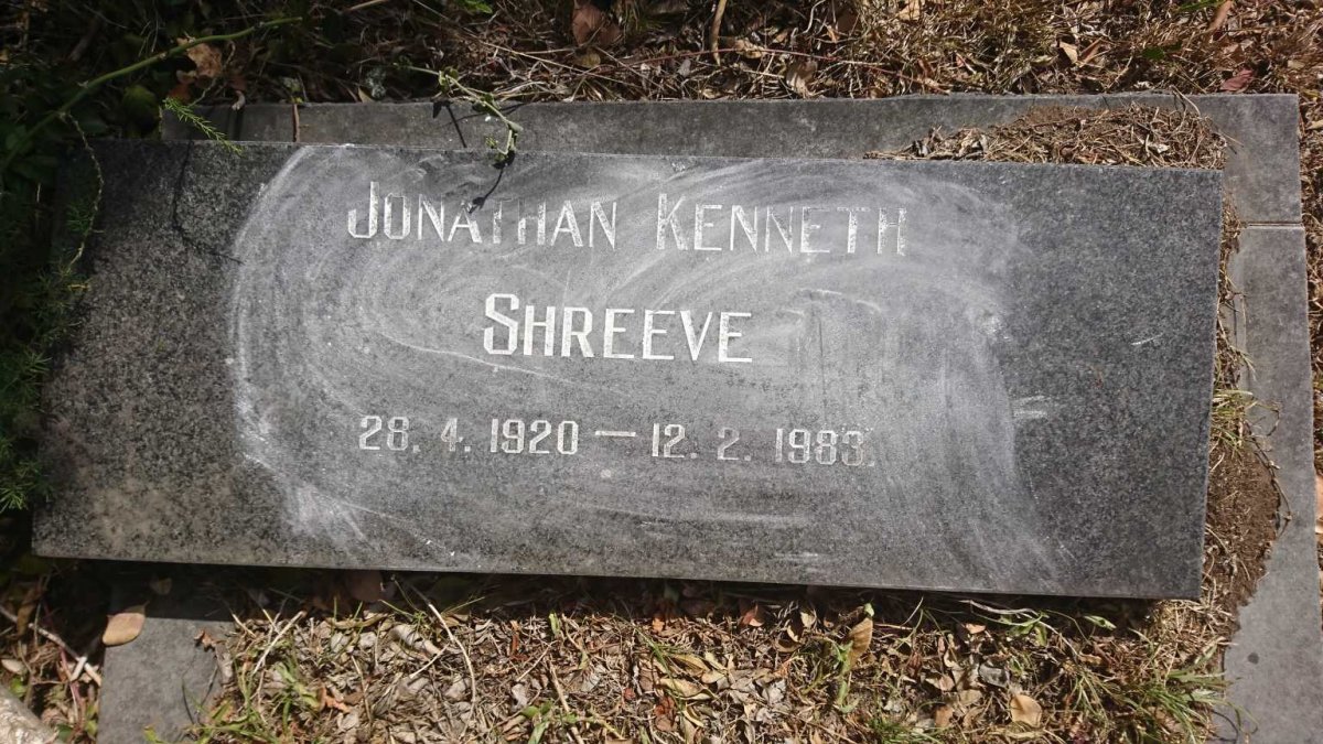 SHREEVE Jonathan Kenneth 1920-1983