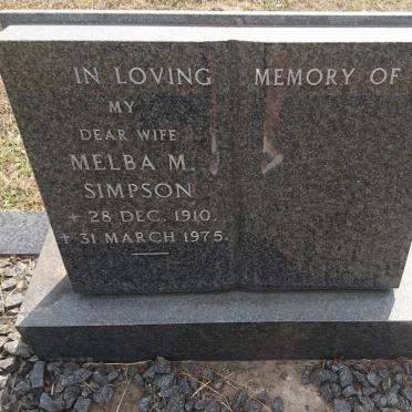 SIMPSON Melba M. 1910-1975