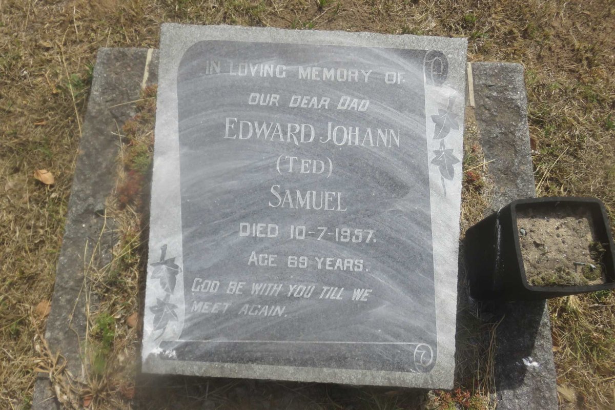 SAMUEL Edward Johann -1957
