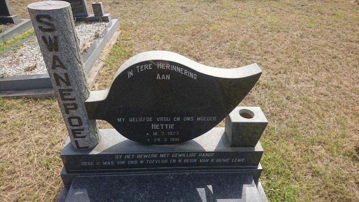 SWANEPOEL Hettie 1923-1981