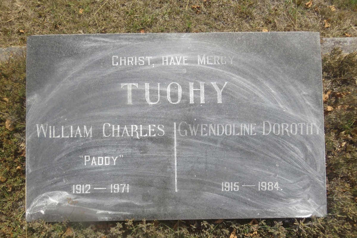 TUOHY William Charles 1912-1971 &amp; Gwendoline Dorothy 1915-1984