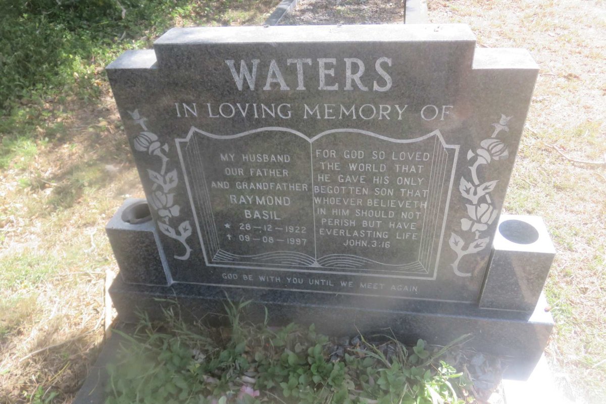 WATERS Raymond Basil 1922-1997
