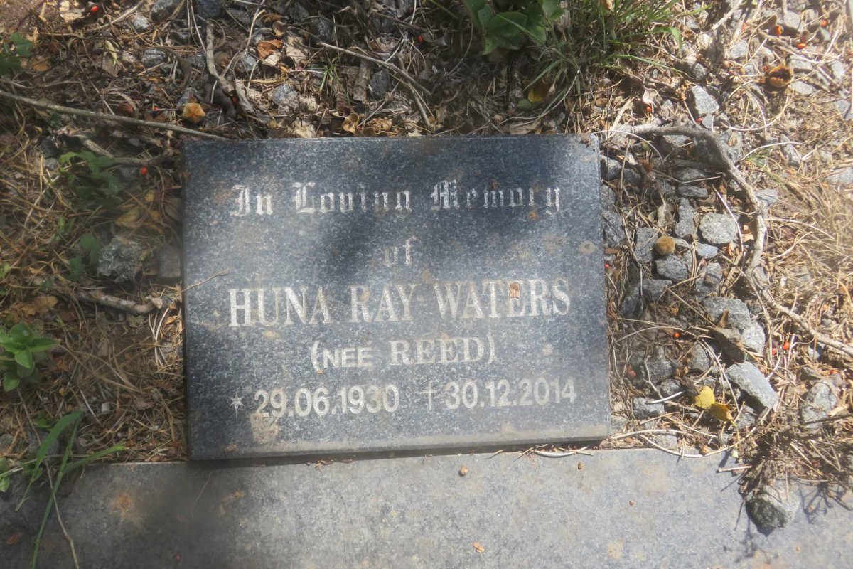 WATERS Huna Ray nee REED 1930-2014