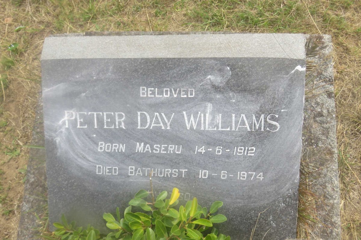 WILLIAMS Peter Day 1912-1974
