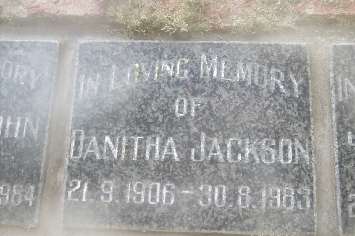 JACKSON Danitha 1906-1983