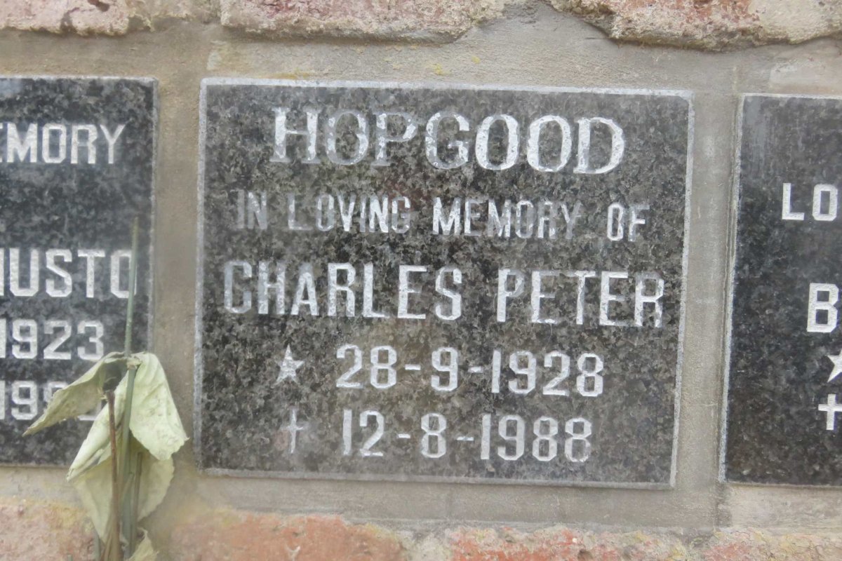 HOPGOOD Charles Peter 1928-1988