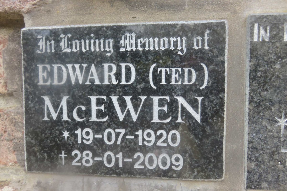 McEWAN Edward 1920-2009