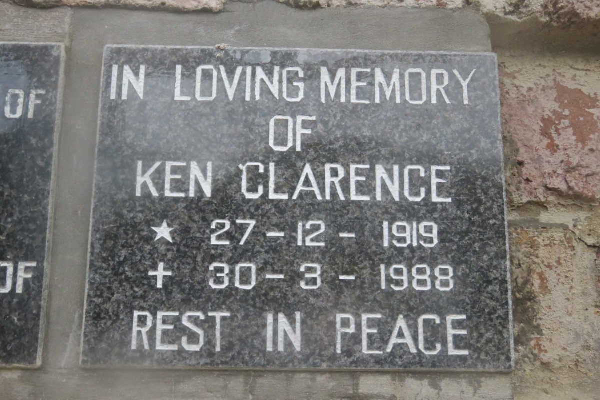 CLARENCE Ken 1919-1988