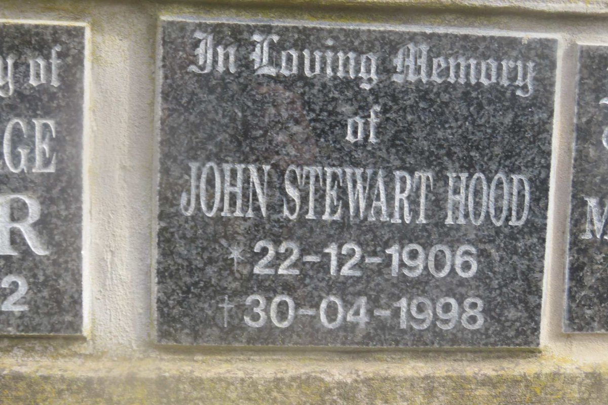 HOOD John Stewart 1906-1998 