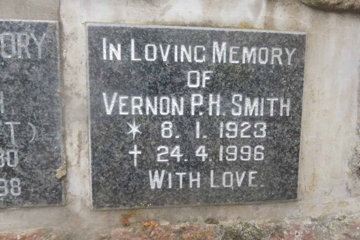 SMITH Vernon P.H. 1923-1996