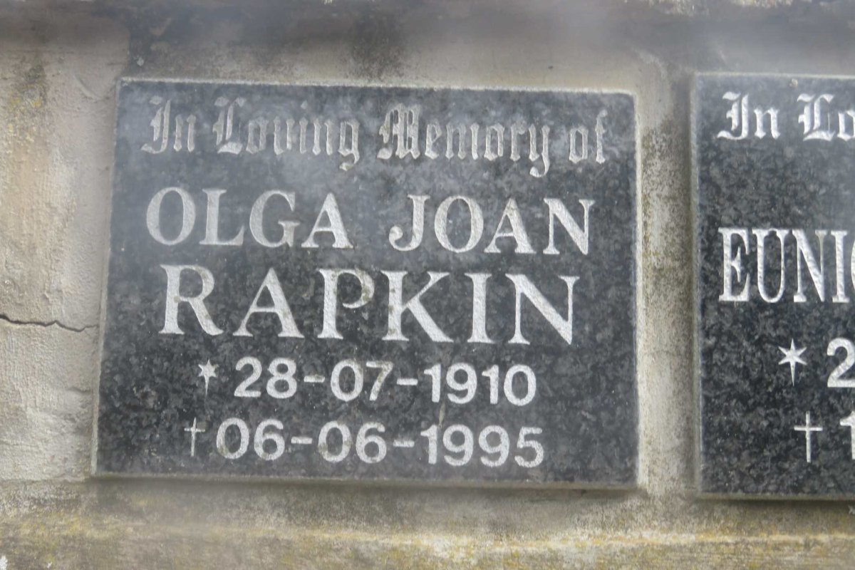 RAPKIN Olga Joan 1910-1995