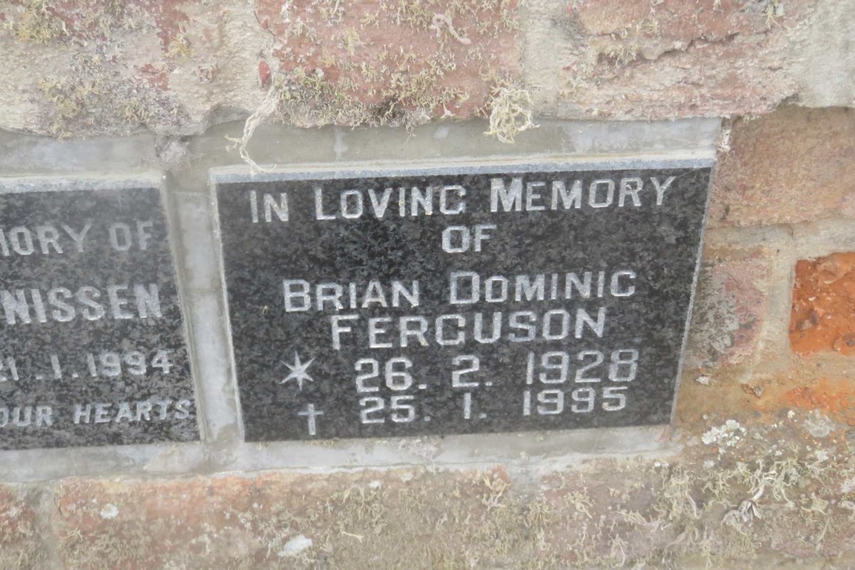 FERGUSON Brian Dominic 1928-1995