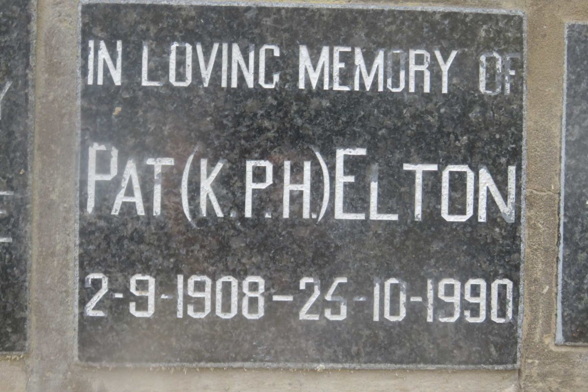 ELTON K.P.H. 1908-1990