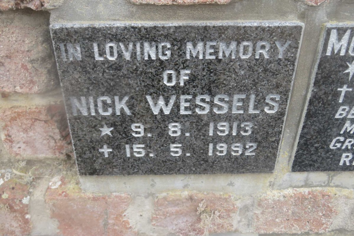 WESSELS Nick 1913-1992