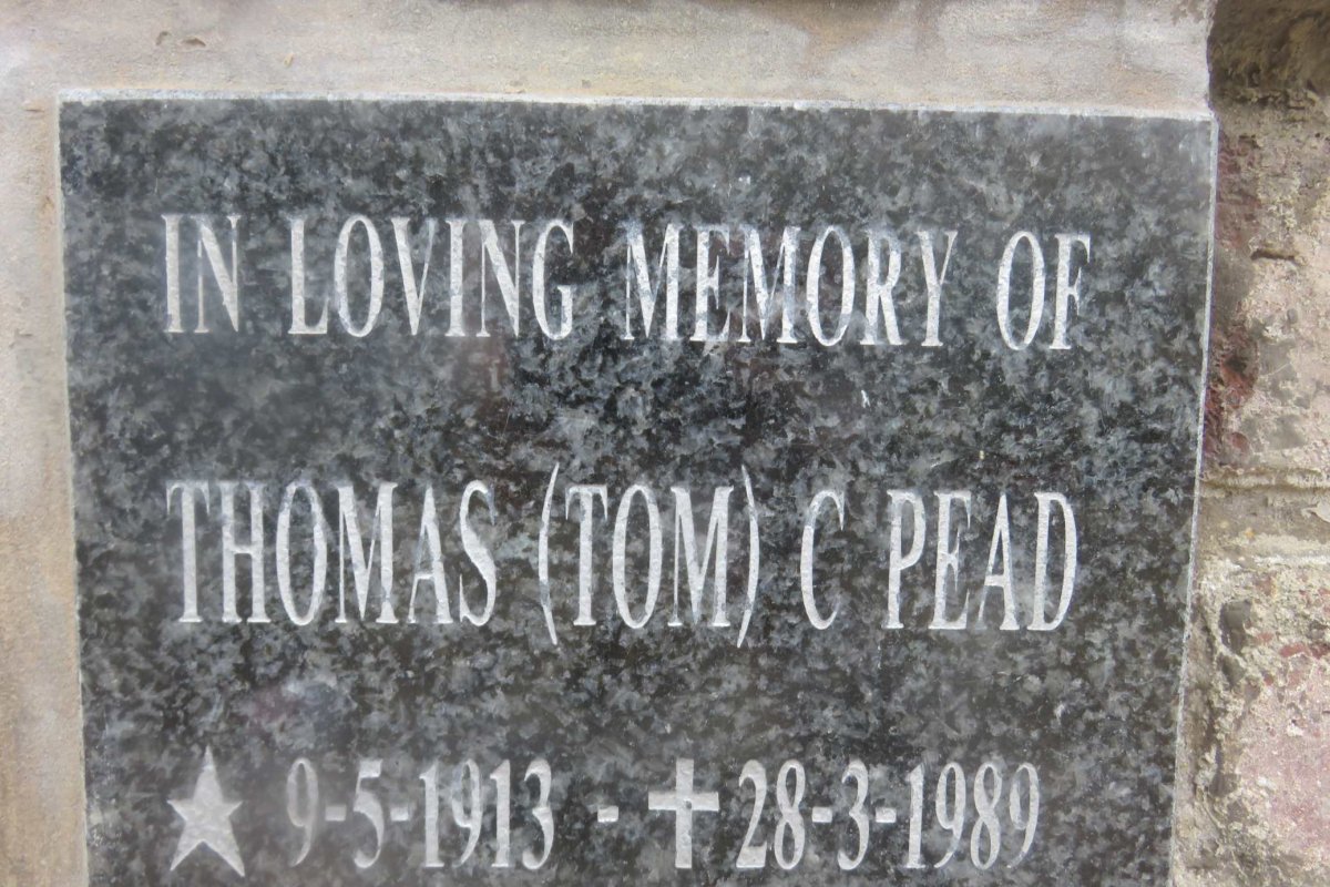 PEAD Thomas C. 1913-1989
