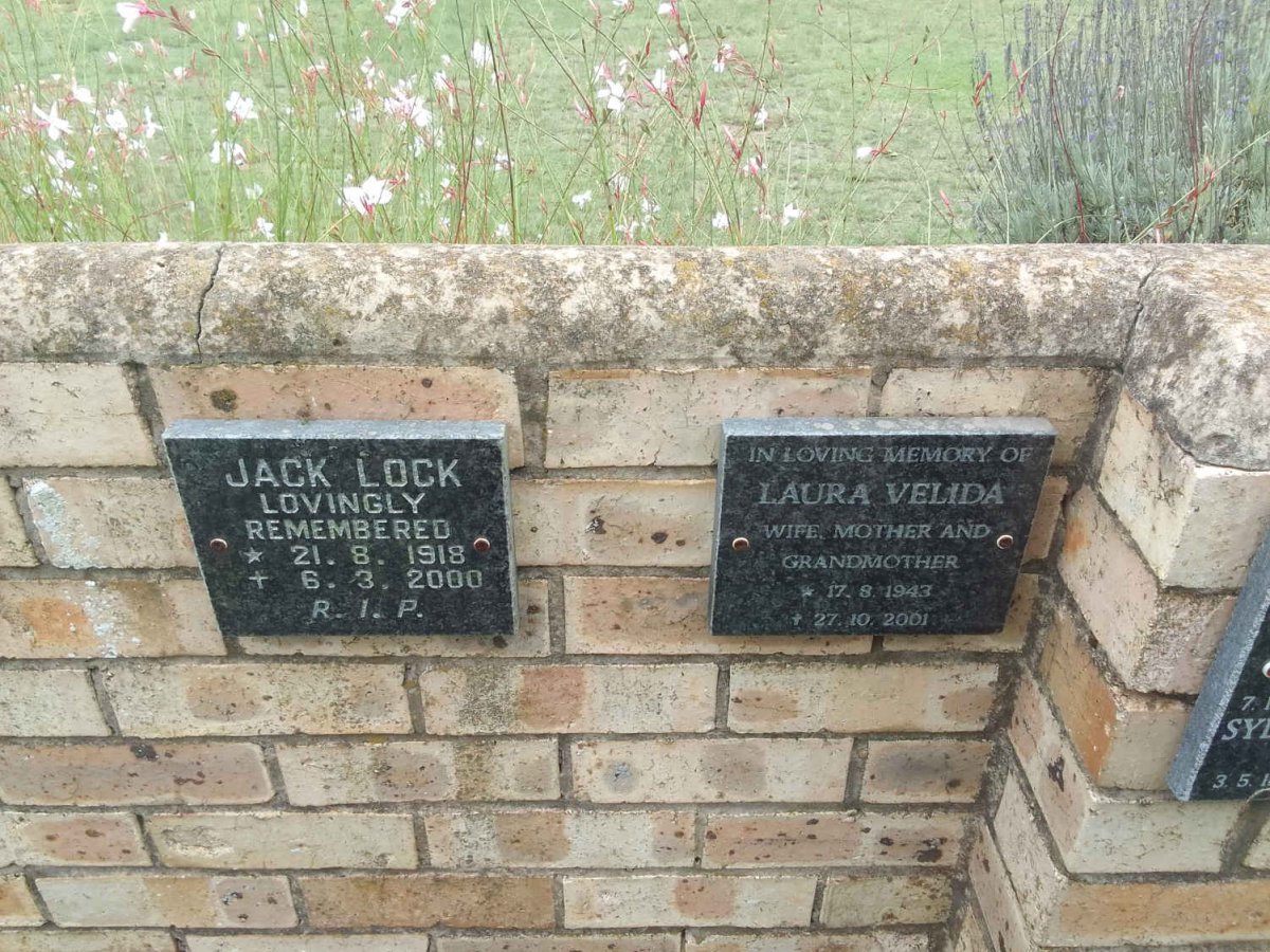 LOCK Jack 1918-2000 :: VELIDA Laura 1943-2001