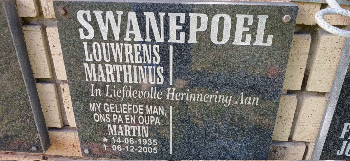 SWANEPOEL Louwrens Marthinus 1935-2005