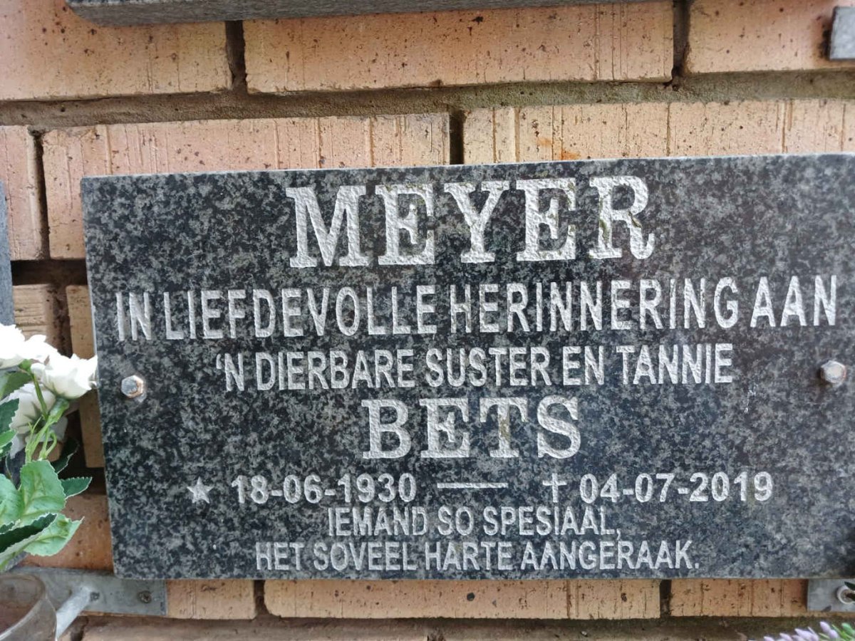 MEYER Bets 1930-2019