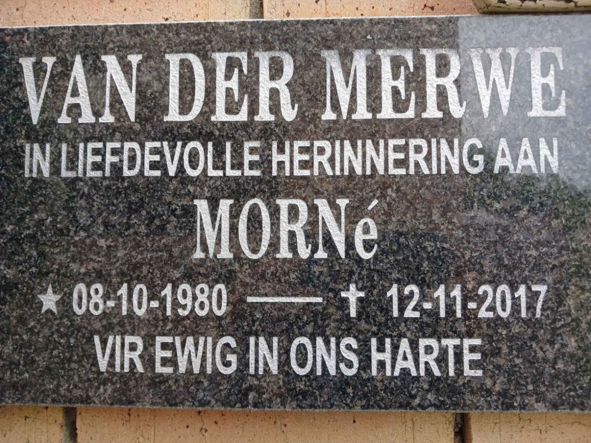 MERWE Morne, van der 1980-2017