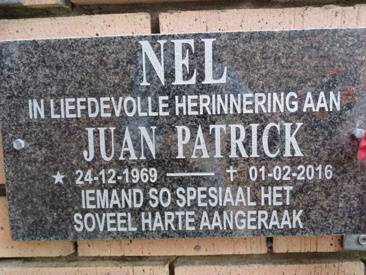 NEL Juan Patrick 1969-2016