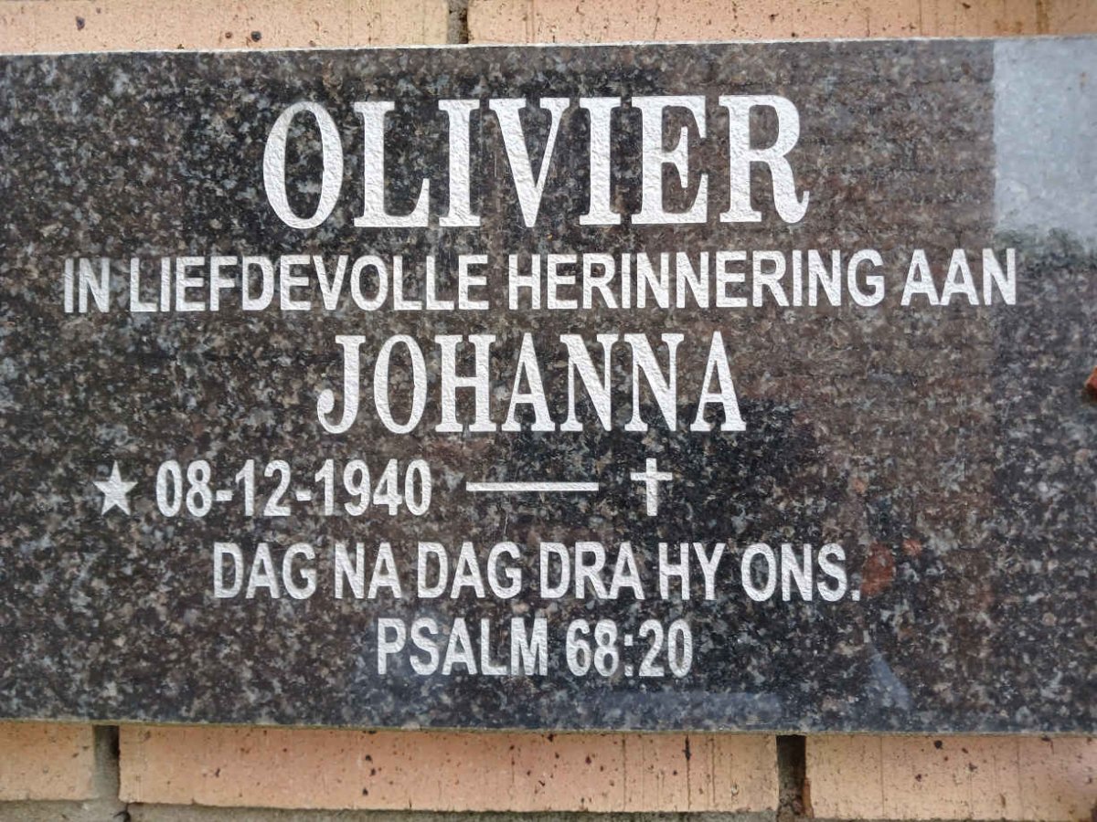 OLIVIER Johanna 1940-