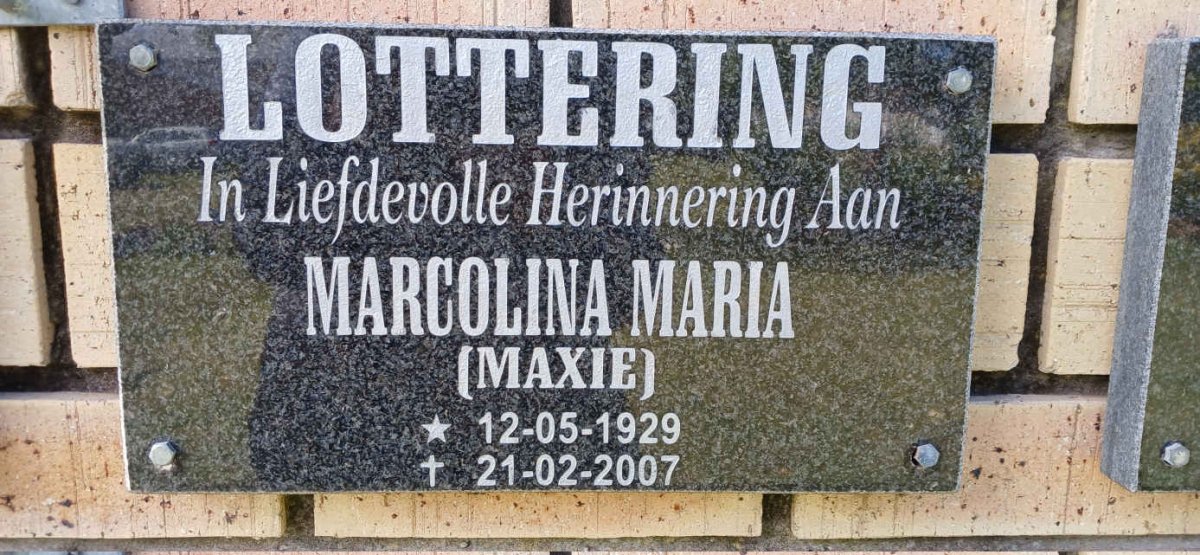 LOTTERING Marcolina Maria 1929-2007