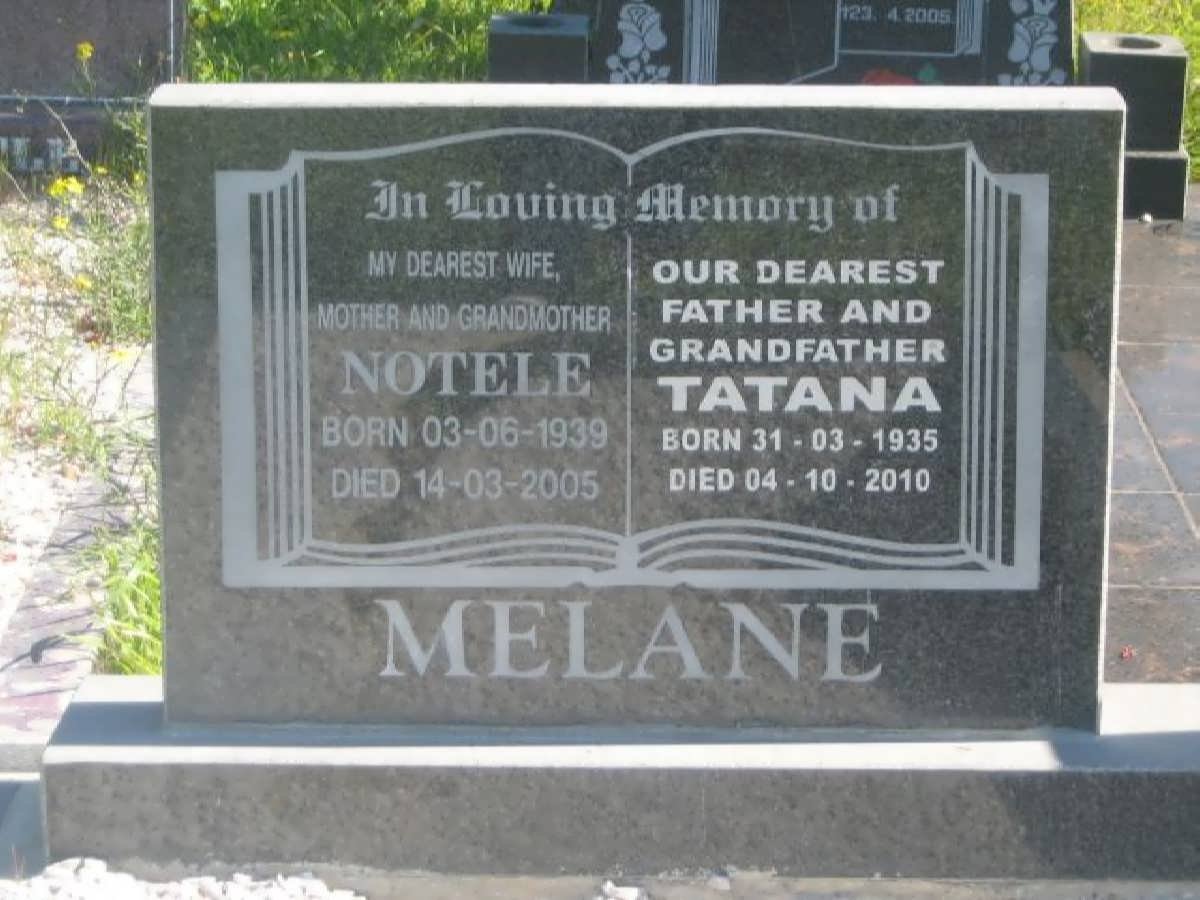 MELANE Tatana 1935-2010 &amp; Notele 1936-2005 
