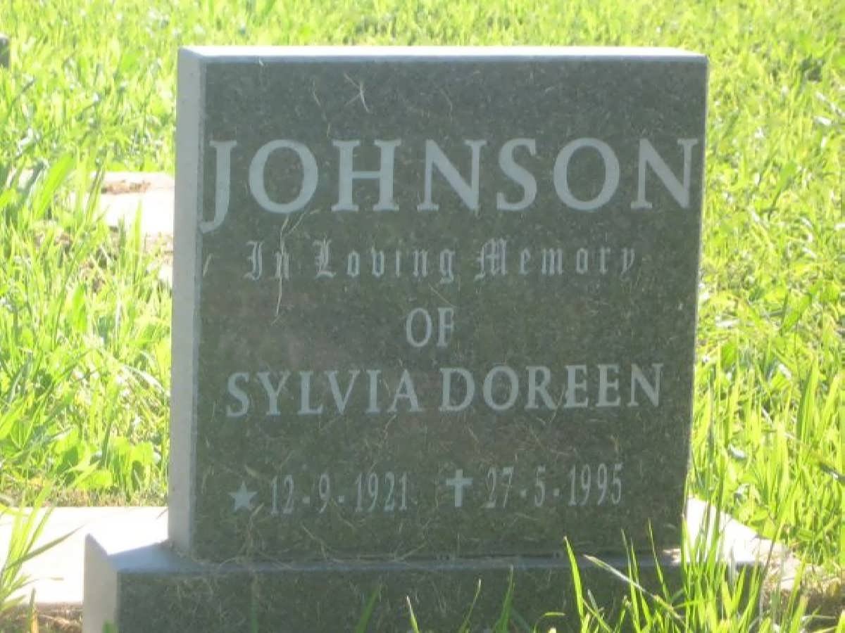 JOHNSON Sylvia Doreen 1921-1995
