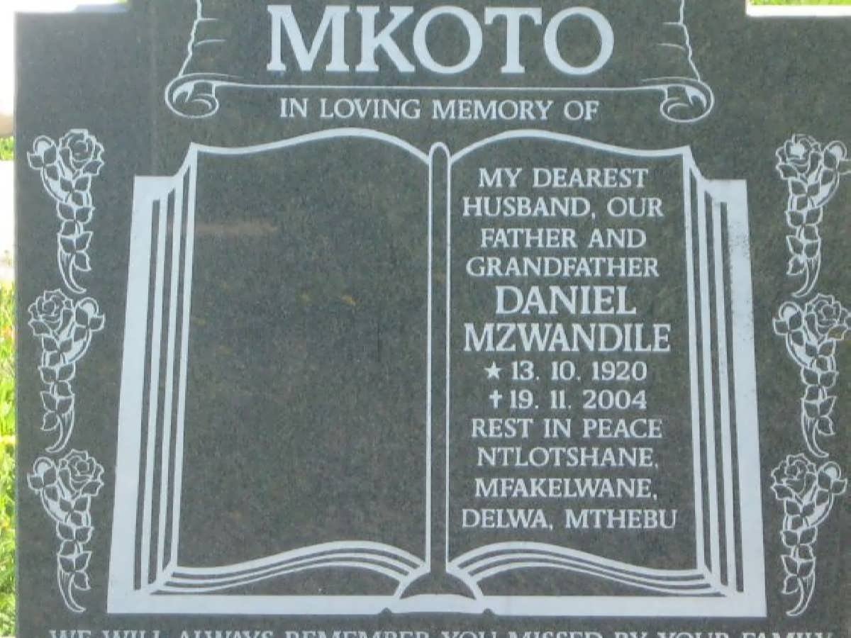 MKOTO Daniel Mzwandile 1920-2004