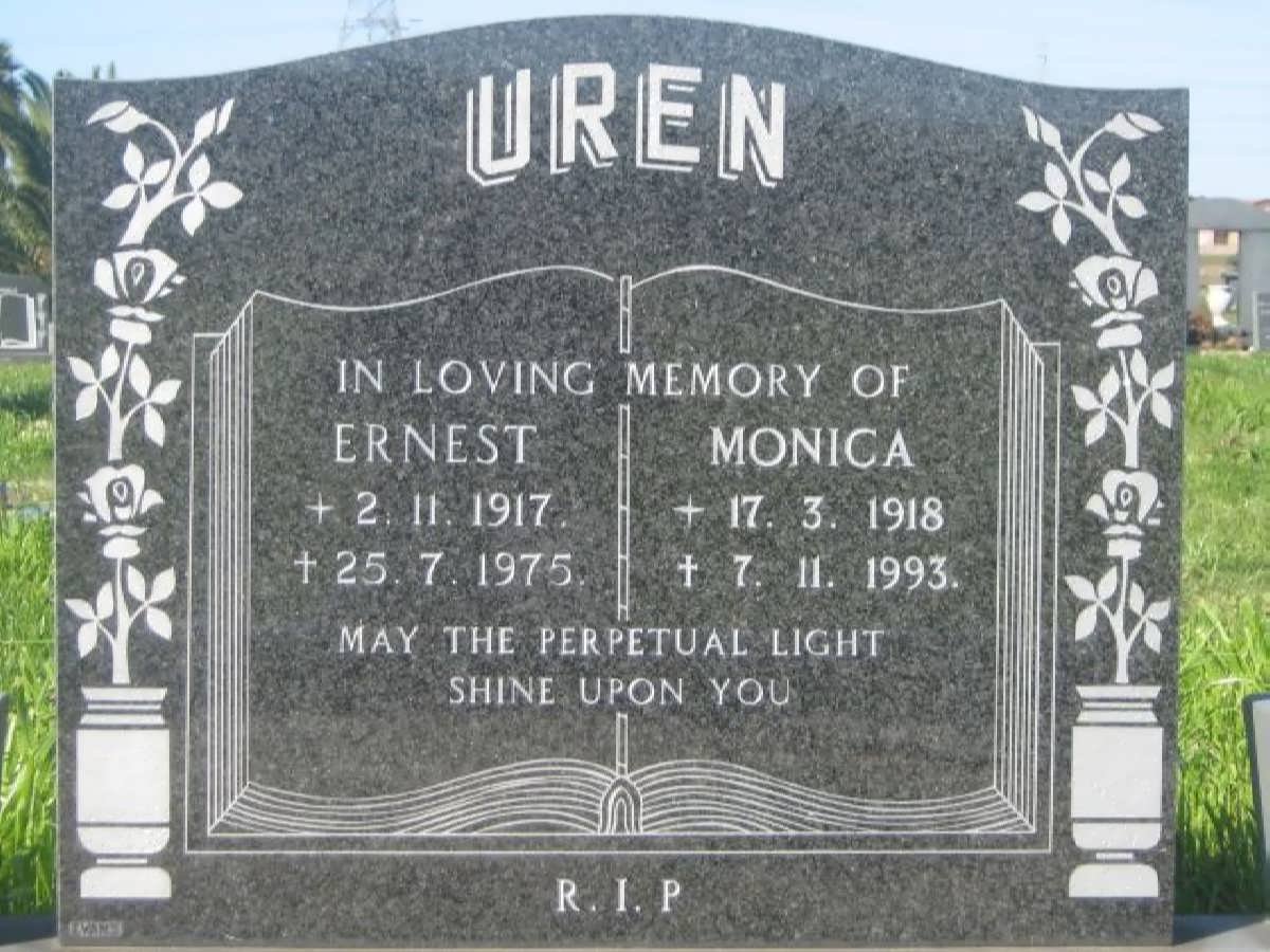 UREN Ernest 1917-1975 &amp; Monica 1918-1993