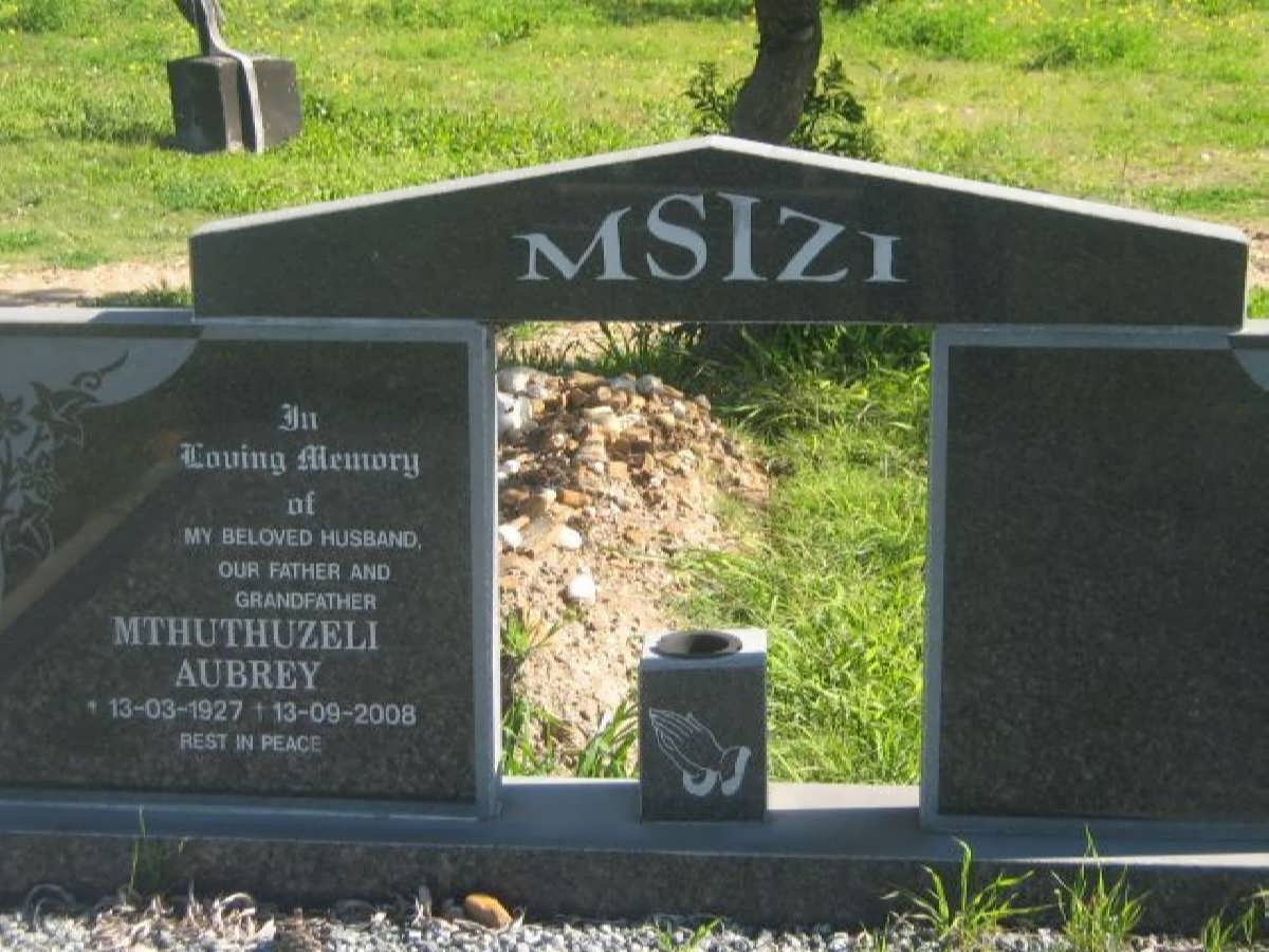 MSIZI Mthuthuzeli Aubrey 1927-2008