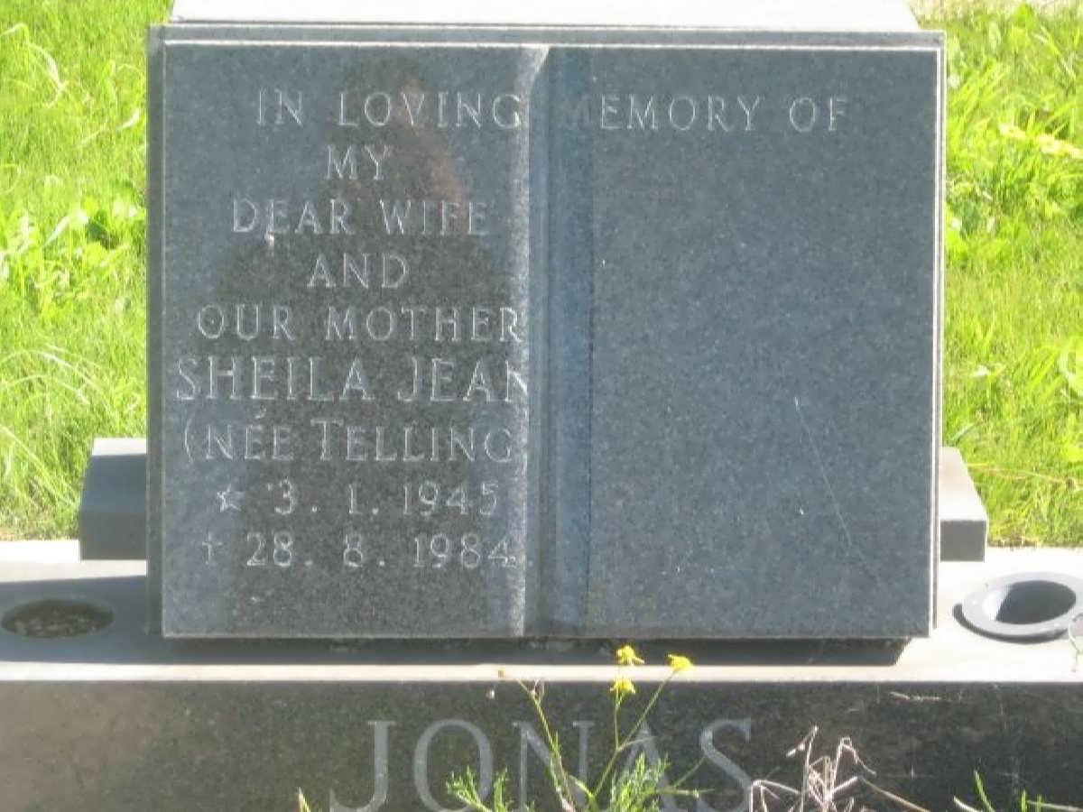 JONAS Sheila Jean nee TELLING 1945-1984