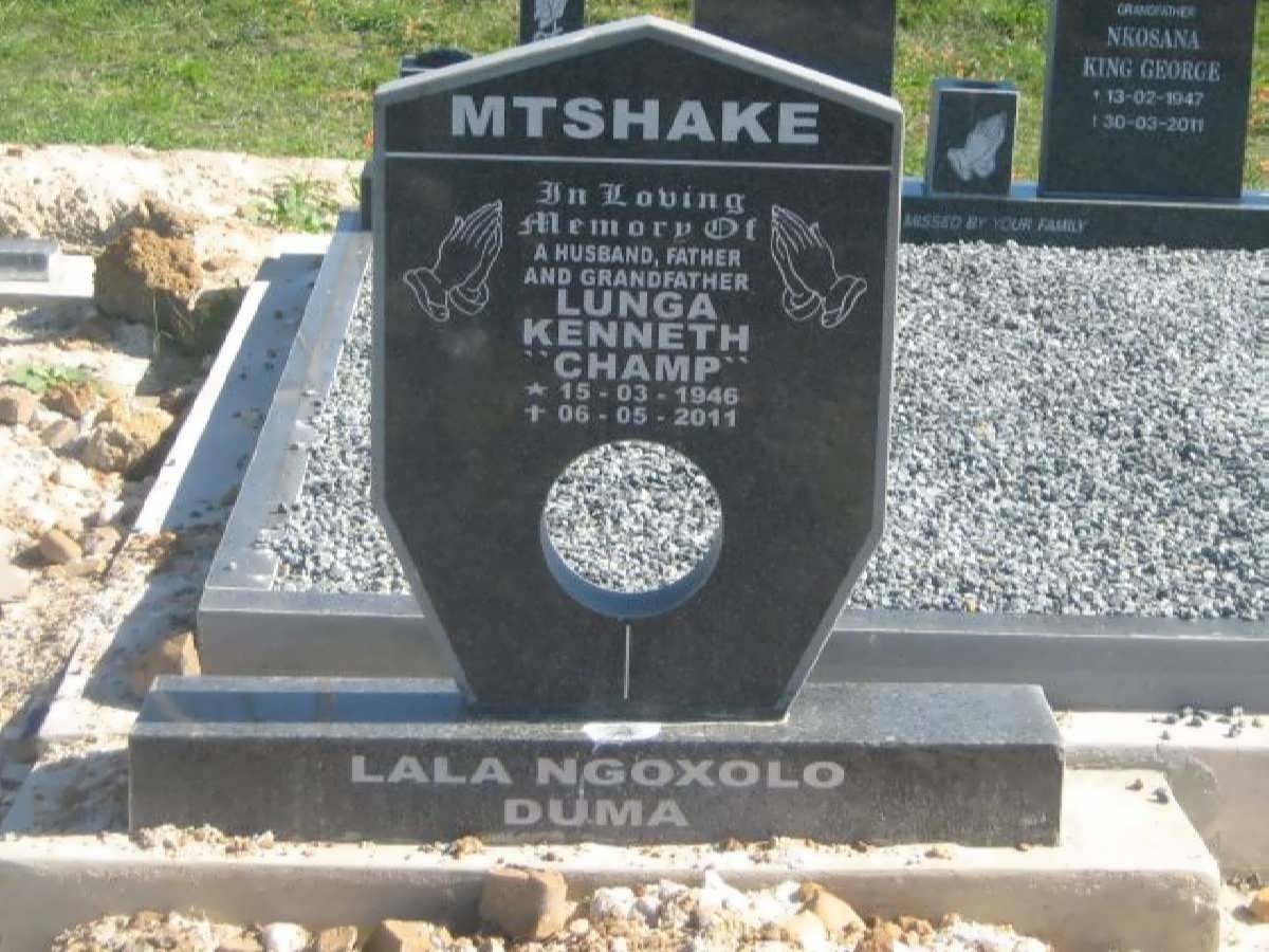 MTSHAKE Lunga Kenneth Champ 1946-2011
