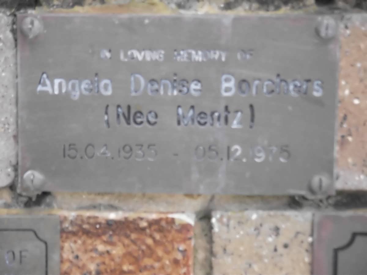 BORCHERS Angela Denise nee MENTZ 1935-1975