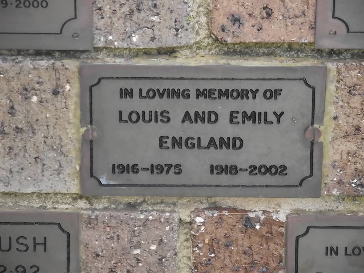 ENGLAND Louis 1916-1975 &amp; Emily 1918-2002