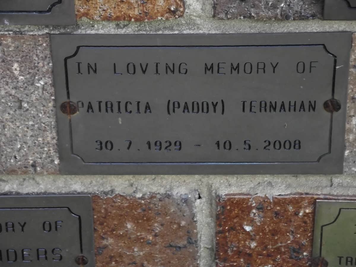 TERNAHAN Patricia 1929-2008