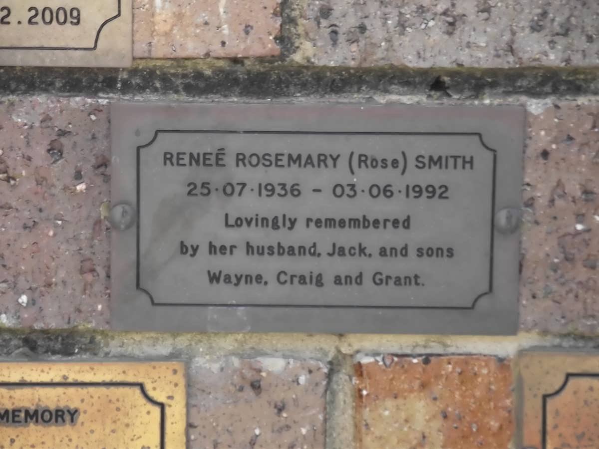 SMITH Reneé Rosemary 1936-1992