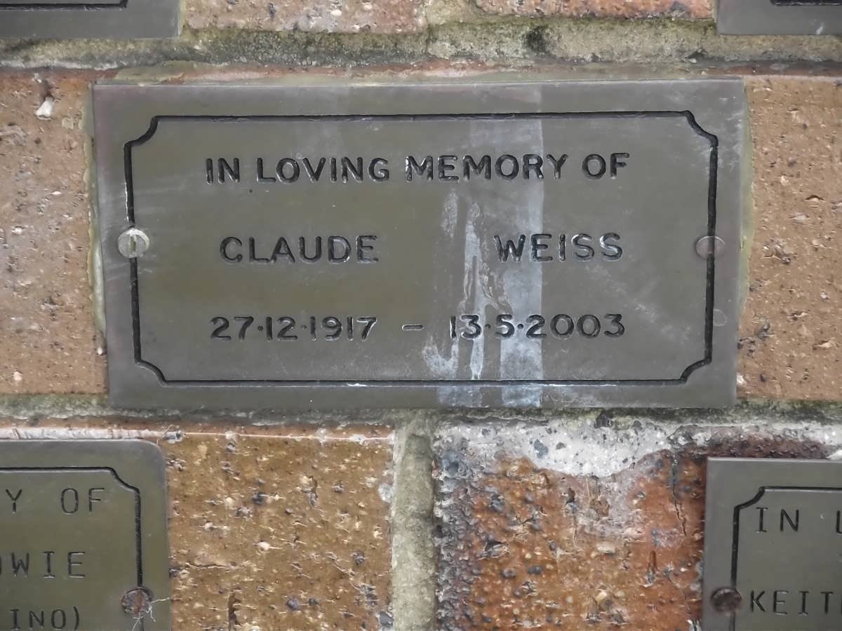 WEISS Claude 1917-2003