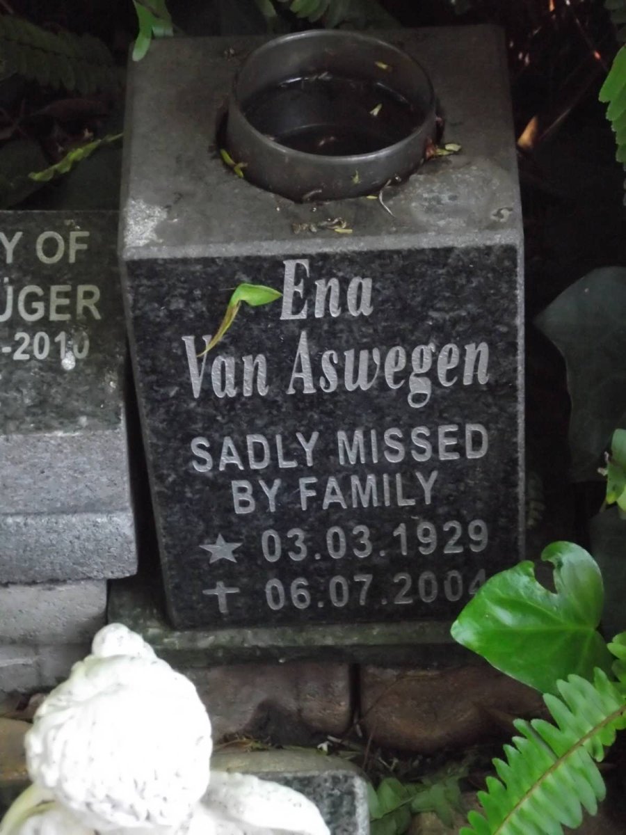 ASWEGEN Ena, van 1929-2004
