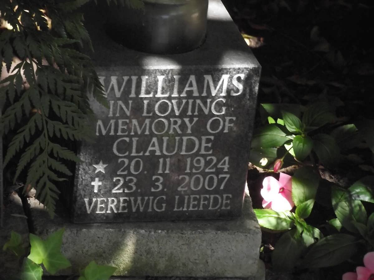 WILLIAMS Claude 1924-2007