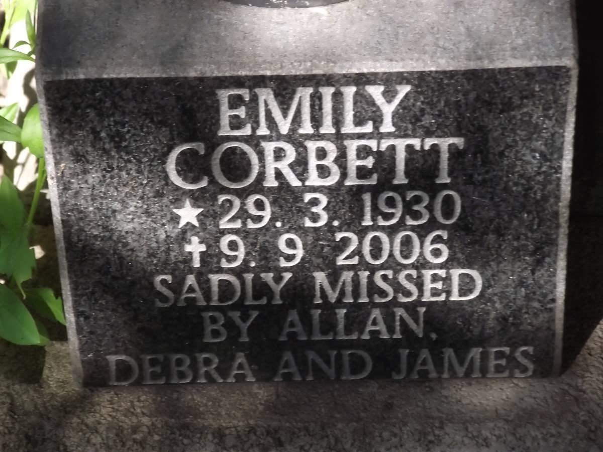CORBET Emily 1930-2006