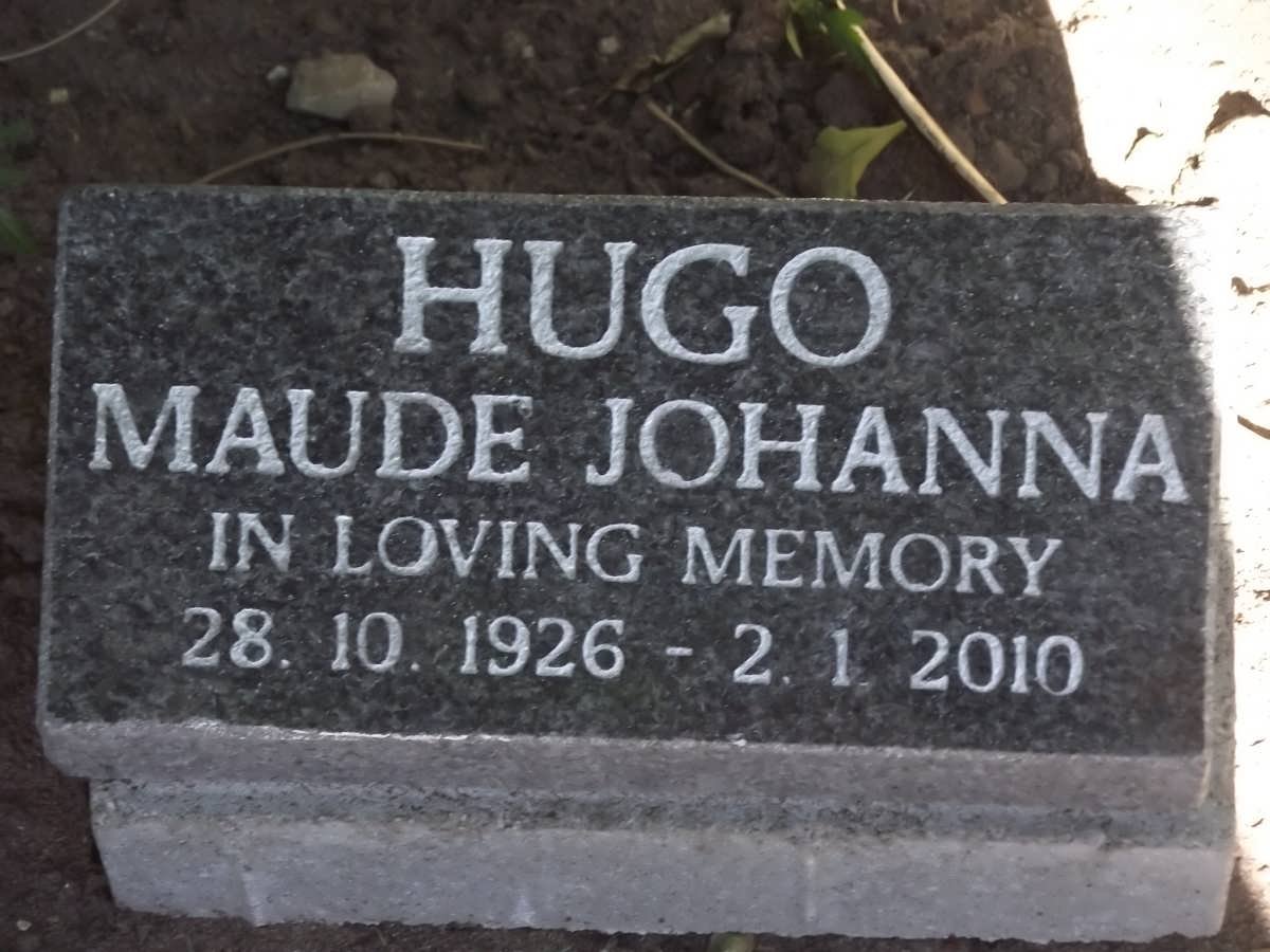 HUGO Maude Johanna 1926-2010