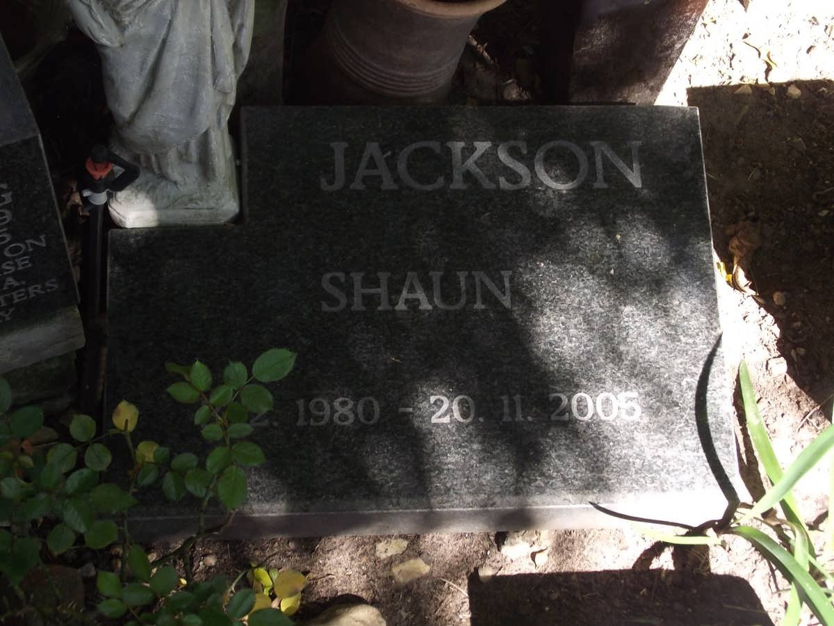 JACKSON Shaun 1980-2005