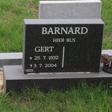 BARNARD Gert Jakobus 1932-2004