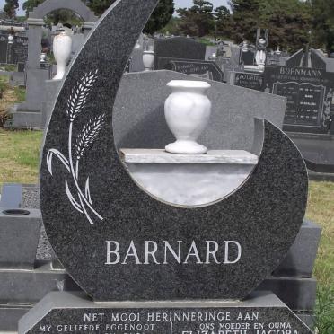 BARNARD Jan Marthinus 1921-1989 &amp; Elizabeth Jacoba BROOKS 1918-2004