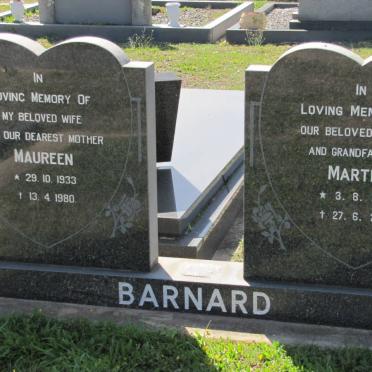 BARNARD Martin 1927-2003 &amp; Maureen 1933-1980