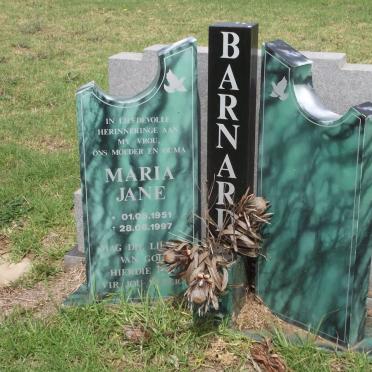 BARNARD Maria Jane 1951-1997
